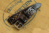 Horween Shell Cordovan Dark Cognac Racing Leather Watch Strap