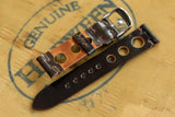 Horween Shell Cordovan Dark Cognac Unlined Rally Leather Watch Strap