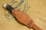 The House Of Straps | Horween Shell Cordovan Dark Cognac Bund Strap