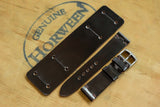 The House Of Straps | Horween Shell Cordovan Dark Cognac Newman Bund Strap