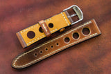 Horween Shell Cordovan Marbled Colour 8 Rally Leather Watch Strap