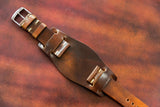 The House Of Straps | Horween Shell Cordovan Marbled Colour 8 Bund Strap