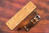 The House Of Straps | Horween Shell Cordovan Marbled Colour 8 Newman Bund Strap