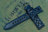 Horween Shell Cordovan Navy Racing Leather Watch Strap