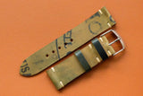 RM: Horween Shell Cordovan Reverse Black Unlined Side Stitch Watch Strap (21/20)