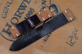 Horween Shell Cordovan Reverse Colour 8 Unlined Side Stitch Leather Watch Strap