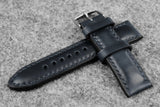 Horween Chromexcel Navy Full Padded Leather Watch Strap