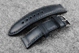Horween Chromexcel Navy Full Padded Leather Watch Strap