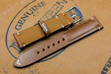 Horween Shell Cordovan Natural Half Padded SS Leather Watch Strap