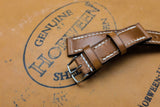 Horween Shell Cordovan Natural Full Stitch Leather Watch Strap