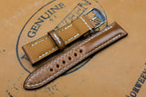 Horween Shell Cordovan Natural Half Padded FS Leather Watch Strap
