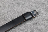 Horween Chromexcel Navy Wide Pass Through Leather Strap