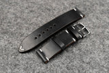 Horween Chromexcel Black Side Stitch Leather Watch Strap