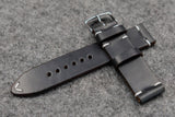Horween Chromexcel Navy Side Stitch Leather Watch Strap