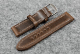 Horween Chromexcel Natural Full Stitch Leather Watch Strap