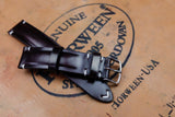 Horween Shell Cordovan Colour 8 Half Padded SS Leather Watch Strap
