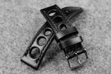 Horween Chromexcel Black Rally Leather Watch Strap