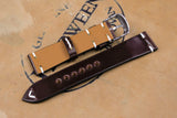 Horween Shell Cordovan Colour 6 Side Stitch Leather Watch Strap