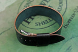 Horween Shell Cordovan Black Wide Pass Through Strap