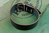 Horween Shell Cordovan Black Wide Pass Through Strap