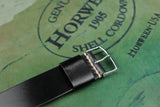 Horween Shell Cordovan Black Wide Pass Through Strap