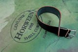Horween Shell Cordovan Black Wide Pass Through Strap
