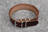 THOS Horween Chromexcel Burgundy 3 Ring Pass Through Leather Strap