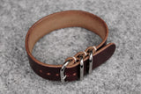 THOS Horween Chromexcel Burgundy 3 Ring Pass Through Leather Strap