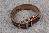 Horween Chromexcel Natural 3 Ring Pass Through Leather Strap