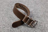Horween Chromexcel Natural 3 Ring Pass Through Leather Strap