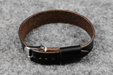 Horween Chromexcel Black Wide Pass Through Leather Strap