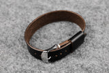 Horween Chromexcel Black Wide Pass Through Leather Strap