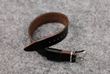 Horween Chromexcel Black Wide Pass Through Leather Strap