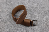 Horween Chromexcel Natural Wide Pass Through Leather Strap