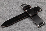 THOS Horween Chromexcel Black Unlined Leather Watch Strap