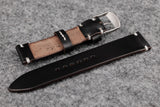 THOS Horween Chromexcel Black Unlined Leather Watch Strap