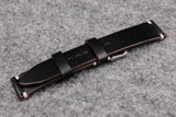 THOS Horween Chromexcel Black Unlined Leather Watch Strap
