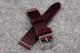THOS Horween Chromexcel Burgundy Unlined Leather Watch Strap