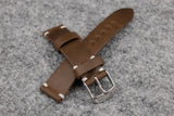 Horween Chromexcel Natural Unlined Side Stitch Leather Watch Strap