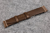 Horween Chromexcel Natural Unlined Top Stitch Leather Watch Strap