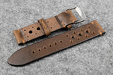Horween Chromexcel Natural Unlined Racing Leather Watch Strap