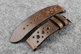 Horween Chromexcel Natural Unlined Racing Leather Watch Strap