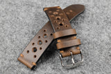Horween Chromexcel Natural Unlined Racing Leather Watch Strap