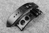 Horween Chromexcel Black Unlined Rally Leather Watch Strap
