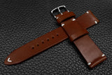 Italian Chocolate Side Stitch Leather Watch Strap