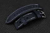 Italian Navy Racing Leather Watch Strap
