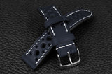 Italian Navy Racing Leather Watch Strap