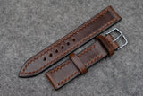 RM: Horween Chromexcel Brown Full Stitch Leather Watch Strap (20/18)
