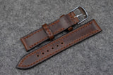 RM: Horween Chromexcel Brown Full Stitch Leather Watch Strap (20/18)
