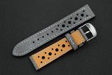 The House Of Straps | Italian Suede Cool Grey Racing Leather Watch Strap